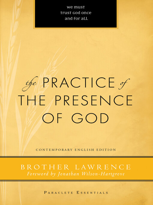 Title details for The Practice of the Presence of God by Lawrence Brother - Available